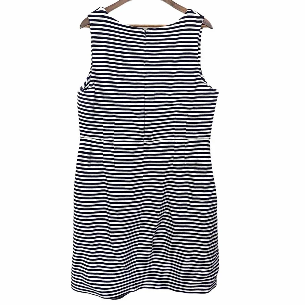Boden navy and White Striped Dress - Picture 10 of 10
